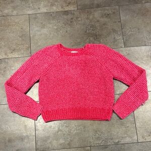 Altar'd State Vibrant Pink Crew Neck Sweater